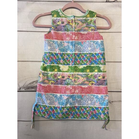 Lilly Pulitzer Girls Shift Fish Patchwork Sz 6 - Picture 5 of 5